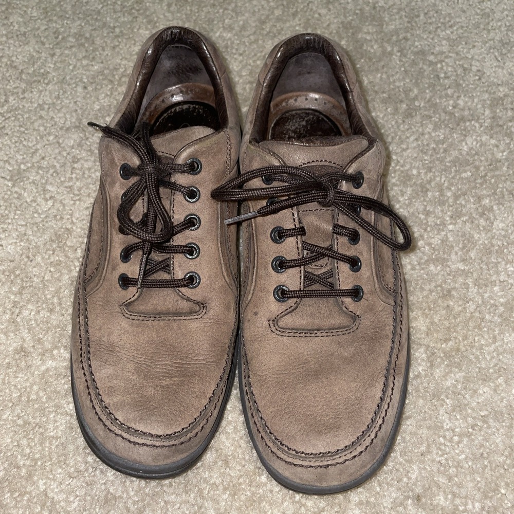 Rockport World Tour Mens Brown Leather Walking Oxford Shoes MW17M‎ Size 9.5 M